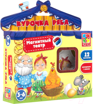 Кукольный театр Vladi Toys Магнитный театр. Курочка Ряба / VT3206-12
