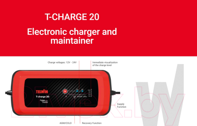 Зарядное устройство для аккумулятора Telwin T-Charge 20 (807594)