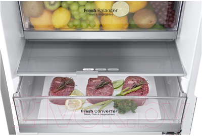 Холодильник с морозильником LG DoorCooling+ GA-B509MAUM