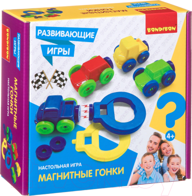 Развивающая игра Bondibon Магнитыне гонки / ВВ4478