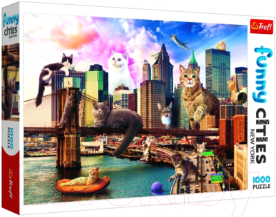 

Пазл Trefl, Funny Cities. Котики в Нью-Йорке / 10595