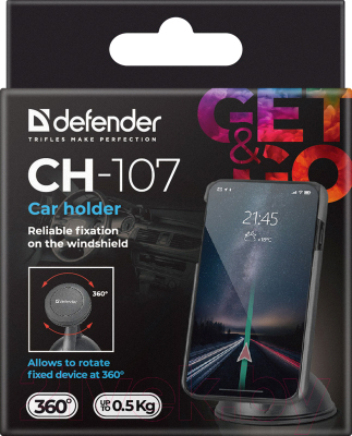 Держатель для смартфонов Defender CH-107 / 29107 (черный)
