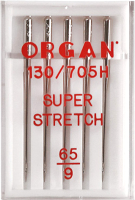 Набор игл для швейной машины Organ 5/65 (супер стрейч) - 