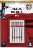 Набор игл для швейной машины Organ 5/55 (для шелка) - 