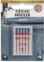 Набор игл для швейной машины Organ 5/90 (джинсовые) - 