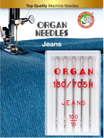 Иглы для швейной машины Organ 5/100 (джинсовые) - 