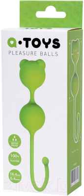 Шарики интимные ToyFa A-Toys / 764016 (зеленый)
