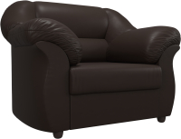 Кресло мягкое Лига Диванов Карнелла 240 / 105851 (экокожа коричневый) - 