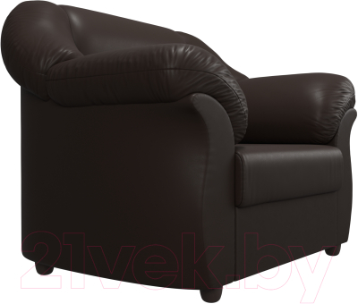 Кресло мягкое Лига Диванов Карнелла 240 / 105851 (экокожа коричневый)