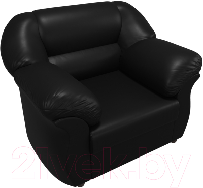 Кресло мягкое Лига Диванов Карнелла 240 / 105853 (экокожа черный)