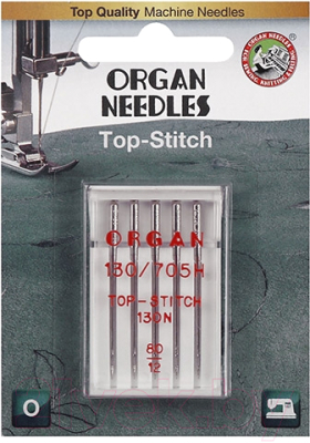 Набор игл для швейной машины Organ Top Stitch 5/80