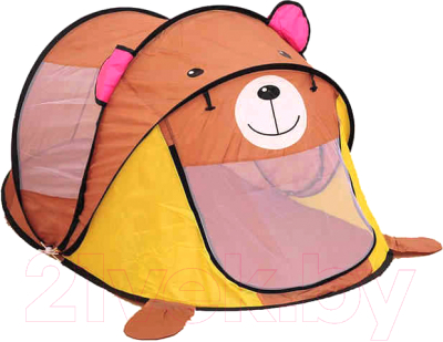 Детская игровая палатка Фея Порядка Берлога Медвежонка / CT-065 (коричневый/желтый)