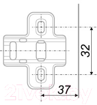 Петля мебельная Boyard Clip-on H302A02/2410 (с доводчиком)