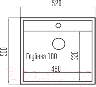 Мойка кухонная Fostogran FG 52-50 655 (белый)