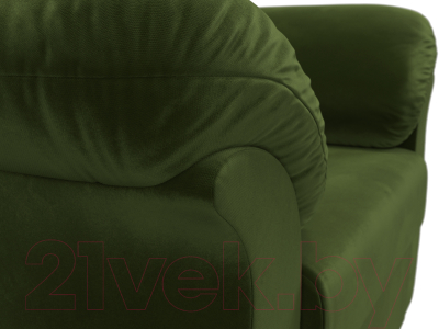 Кресло мягкое Лига Диванов Карнелла 240 / 105841 (микровельвет зеленый)