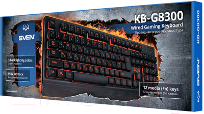 Клавиатура Sven KB-G8300 (черный)