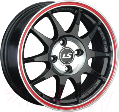 Литой диск LS wheels LS 204 15x6.5" 4x98мм DIA 58.6мм ET 32мм BKCRL