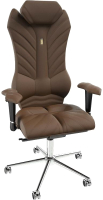 Кресло офисное, шоколадный с подголовником, Kulik System  - купить