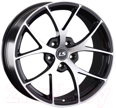 Литой диск LS wheels LS 845 18x8.5" 5x114.3мм DIA 67.1мм ЕТ 35мм BKF