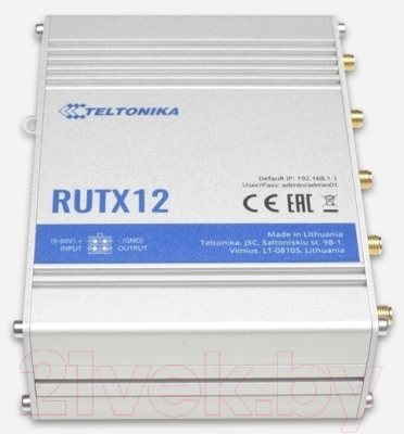 Беспроводной маршрутизатор Teltonika RUTX12 (RUTX12010000)