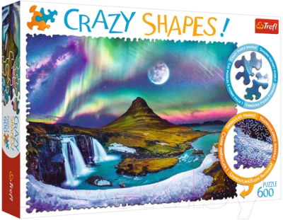 

Пазл Trefl, Crazy Shapes. Северное сияние над Исландией / 11114A