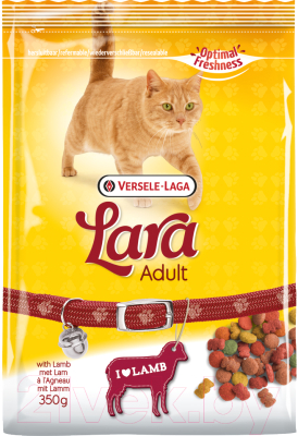 Сухой корм для кошек LARA Adult с ягненком / 440996 (350г)