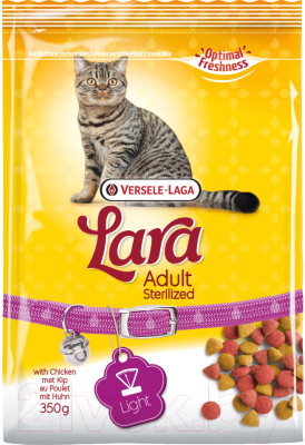 Сухой корм для кошек LARA Adult Sterilized с курицей / 441076 (350г)