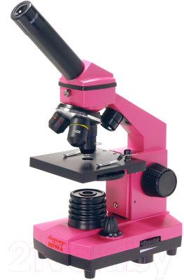 Микроскоп оптический Микромед Эврика 40х-400х / 25449 (фуксия)