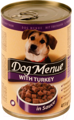 

Корм для собак DOG Menu, Косервированный с индейкой / 30199