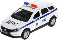 Автомобиль игрушечный Технопарк Lada Vesta SW Cross. Полиция / VESTACROSS-12POL-WH - 