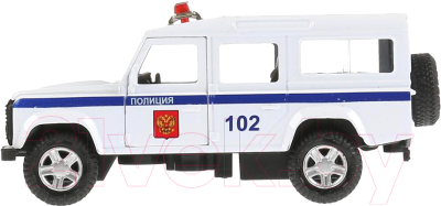 Автомобиль игрушечный Технопарк Land Rover Defender. Полиция / DEFENDER-12POL-WH