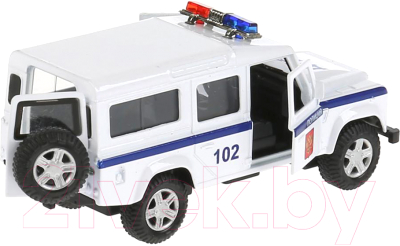Автомобиль игрушечный Технопарк Land Rover Defender. Полиция / DEFENDER-12POL-WH