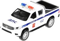 Автомобиль игрушечный Технопарк Toyota Hilux. Полиция / HILUX-12SLPOL-WH - 