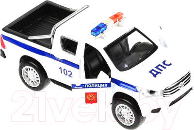 Автомобиль игрушечный Технопарк Toyota Hilux. Полиция / HILUX-12SLPOL-WH