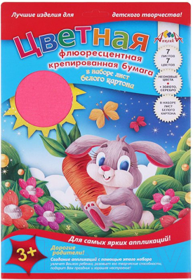 

Набор цветной бумаги Апплика, Зайчик / С1628-01
