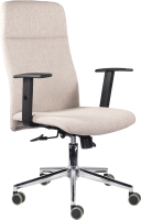 Кресло офисное UTFC Софт хром Люкс (Moderno Mokko 12) - 