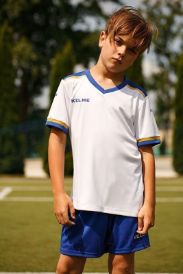 Футбольная форма Kelme S/S Football Set Kid / 3873001-104 (160, белый)