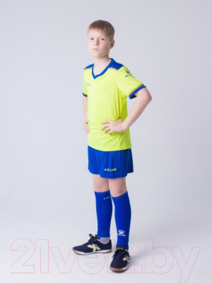 Футбольная форма Kelme S/S Football Set Kid / 3873001-918 (150, салатовый)