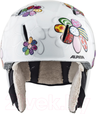 Шлем горнолыжный Alpina Sports 2020-21 Carat LX / A9081-00 (р-р 46-48, цветы)