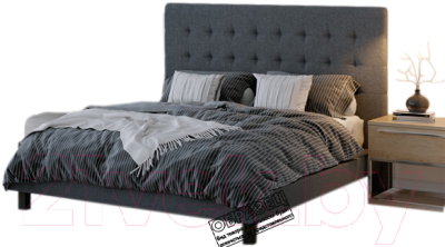 

Двуспальная кровать Proson, Madrid Boxspring Lift Savana Grey 180x200