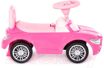 Каталка детская Полесье  SuperCar №1 со звуковым сигналом  / 84477 (розовый)