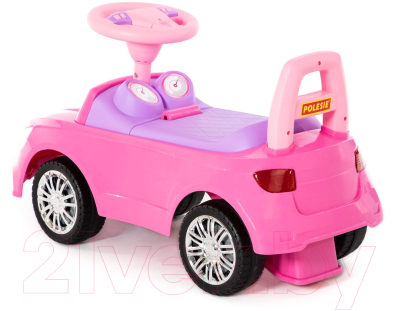 Каталка детская Полесье SuperCar №3 со звуковым сигналом / 84491 (розовый)