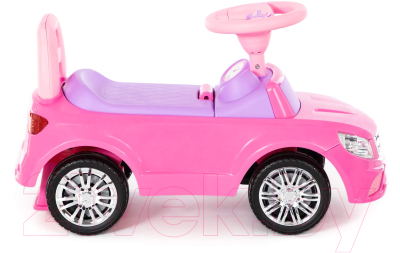 Каталка детская Полесье SuperCar №3 со звуковым сигналом / 84491 (розовый)