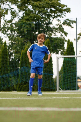 Футбольная форма Kelme Short Sleeve Football Set Kids / 3883033-409 (130, синий)