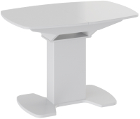 Обеденный стол ТриЯ Портофино СМ(ТД)-105.01.11(1) (белый глянец/стекло белое) - 