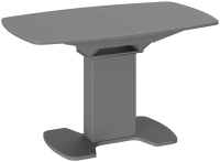 Обеденный стол ТриЯ Портофино СМ(ТД)-105.02.11(1) (серый/стекло серое матовое Lux) - 