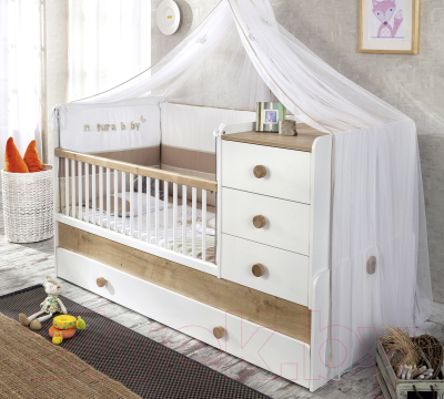 Детская кровать-трансформер Cilek Natura Baby / 20.31.1015.00