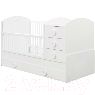 Детская кровать-трансформер Cilek Baby Cotton / 20.24.1015.00 (с выдвижным спальным местом)
