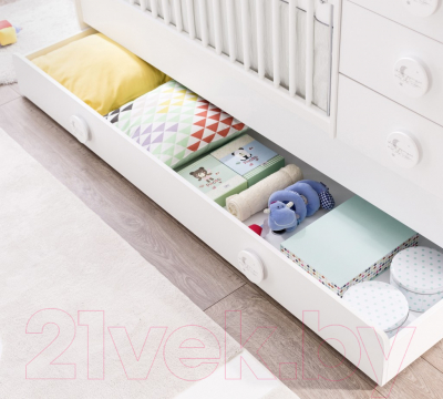 Детская кровать-трансформер Cilek Baby Cotton / 20.24.1015.00 (с выдвижным спальным местом)