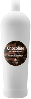 Шампунь для волос Kallos Для сухих и посеченных волос. Регенерирующий Шоколад (1л)